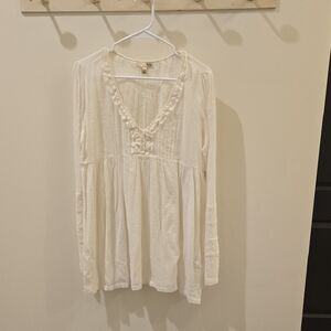 Joie Ivory V-Neck Blouse